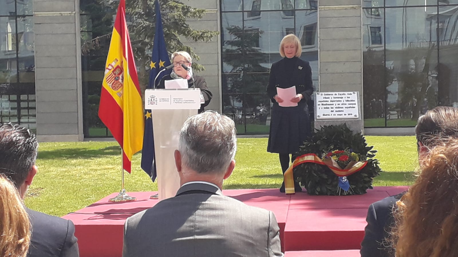 Homenaje a los deportados muertos españoles en los campos de exterminio del nazismo